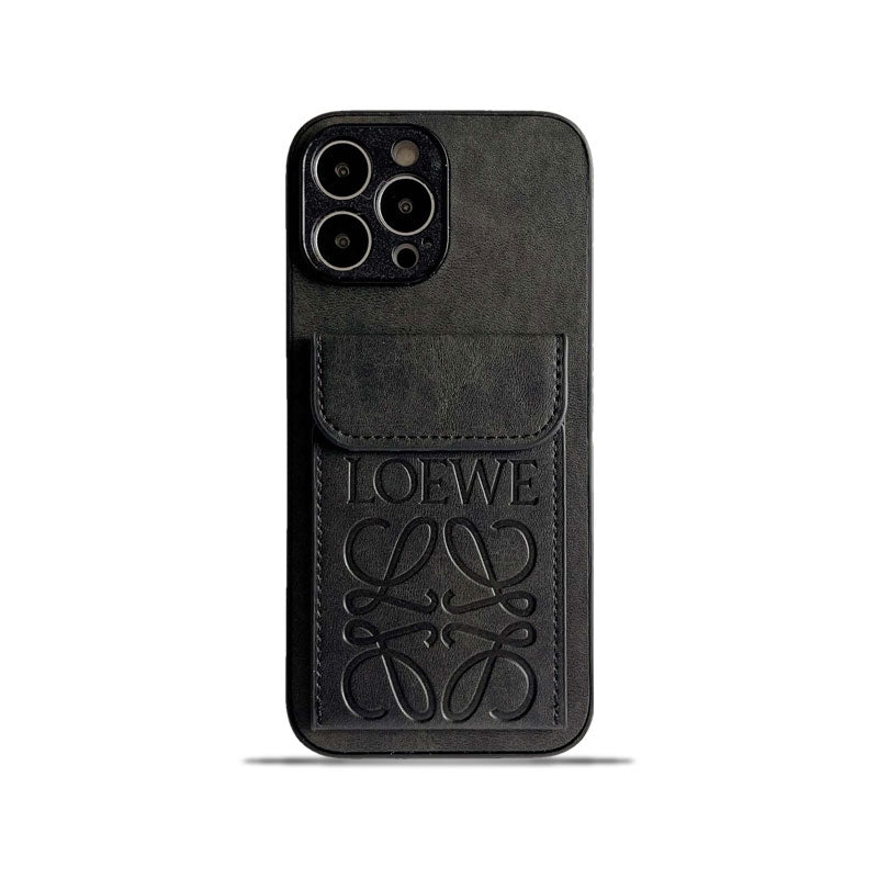 Loewe iPhone -kotelo kortinpidikkeellä Black-LZP241448