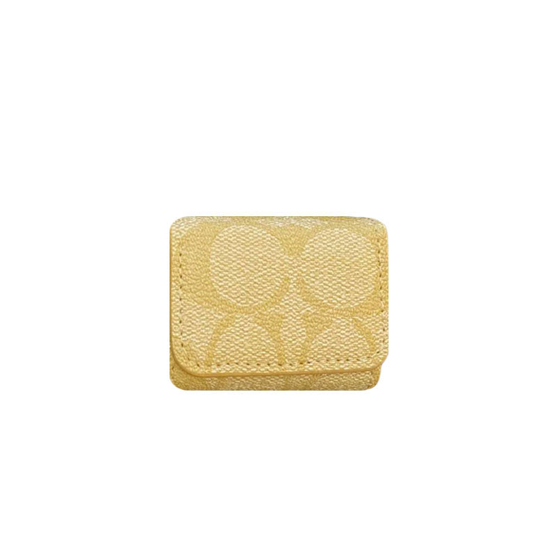 Luksuriøs coach airpods pro saker lyse brun-yh240425