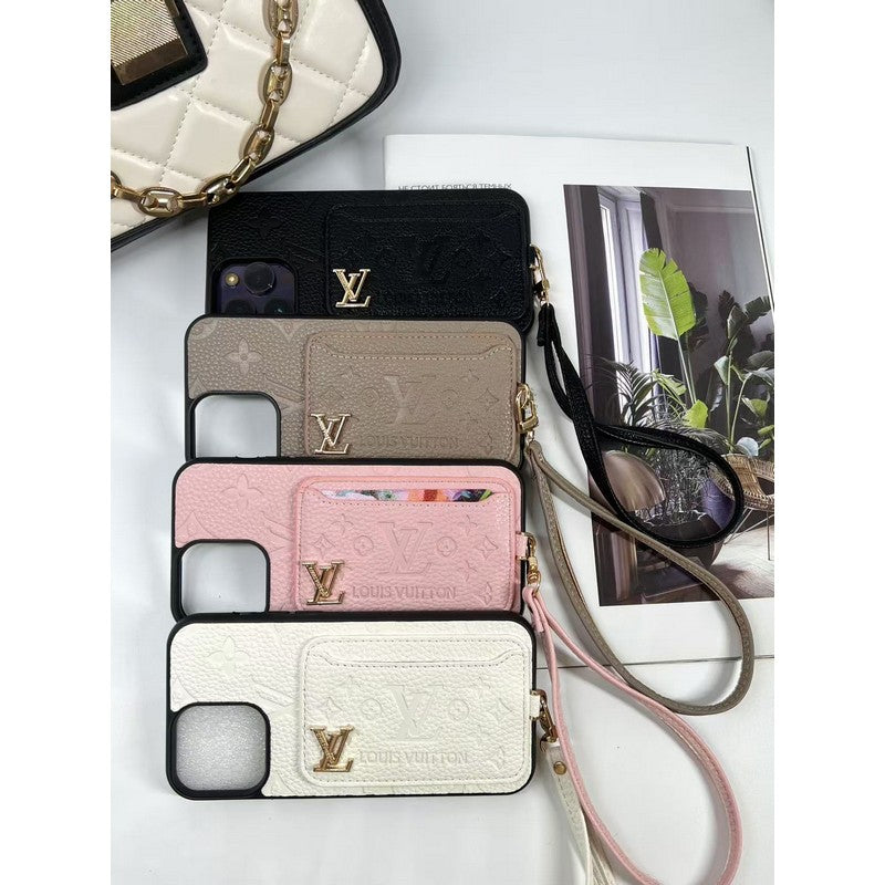 Lou vier kleuren kaartzak iPhone -hoesje
