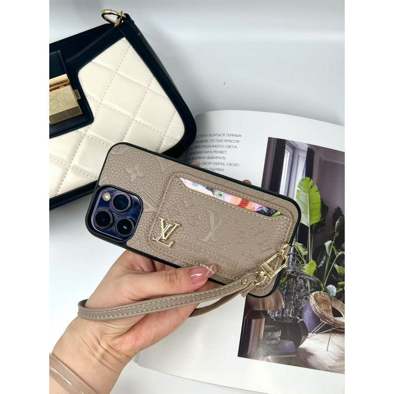 Lou vier kleuren kaartzak iPhone -hoesje