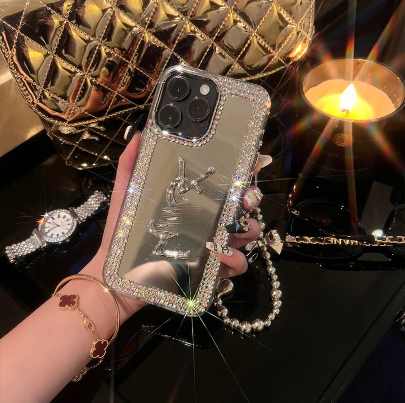 Okouzlující pouzdro na iPhone Beauty Mirror - Makeup & Style na cestách!