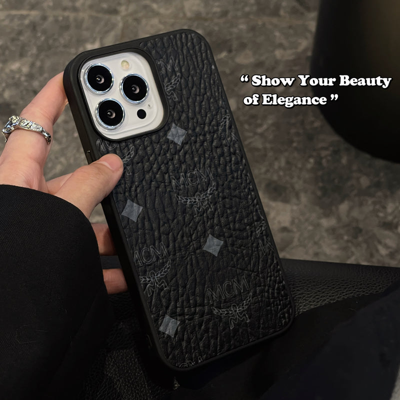 CASE MCM iPhone Black-MCK240603