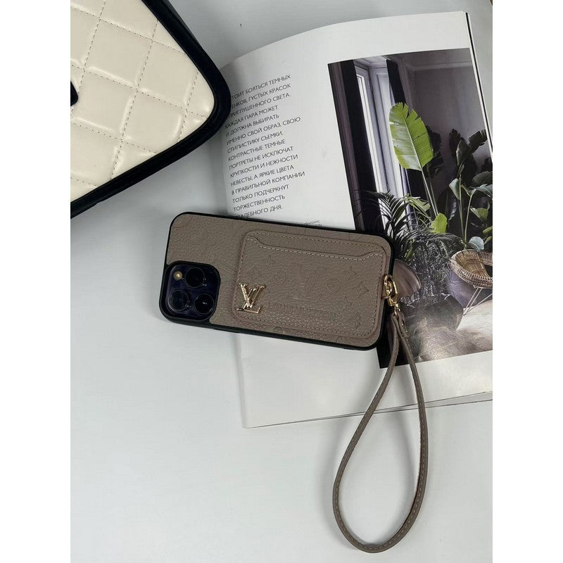 Lou vier kleuren kaartzak iPhone -hoesje
