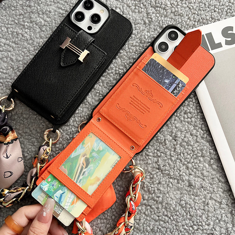 H Karta Scarves Leather Iphone pouzdro