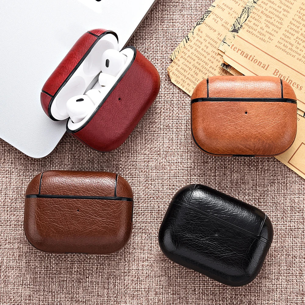 لـ AirPods Pro 2 Case Leather Arear Fashing for Apple Air Pod 3 Pro 2nd Generation USB C