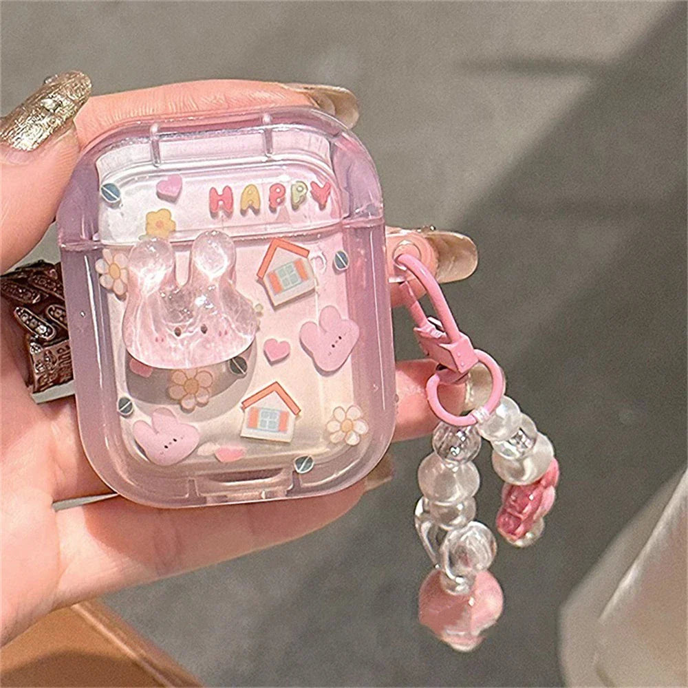 Söpö kanin tapaus AirPods 1 2 3 Pro 2