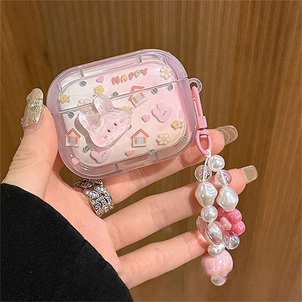 Söpö kanin tapaus AirPods 1 2 3 Pro 2