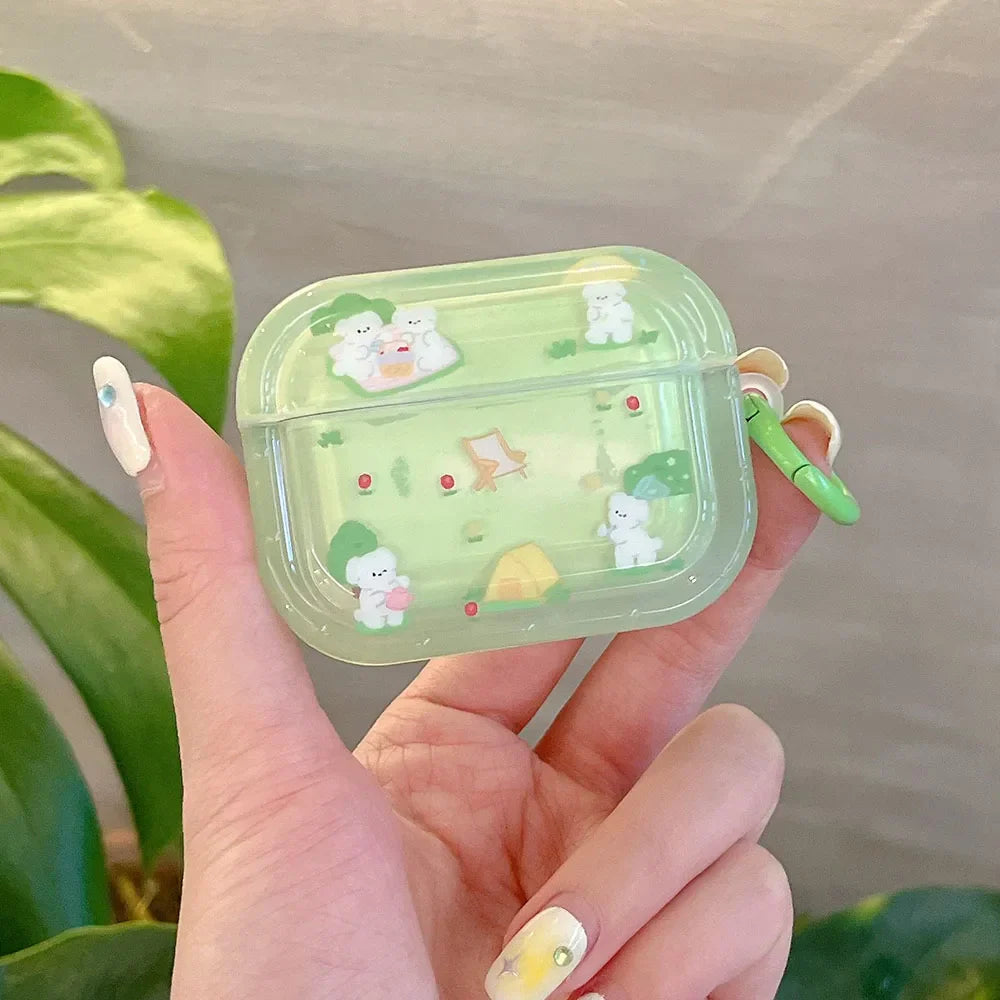 لطيف Airpods Clear 1 2 3 Pro 2 Casephone Bluetooth
