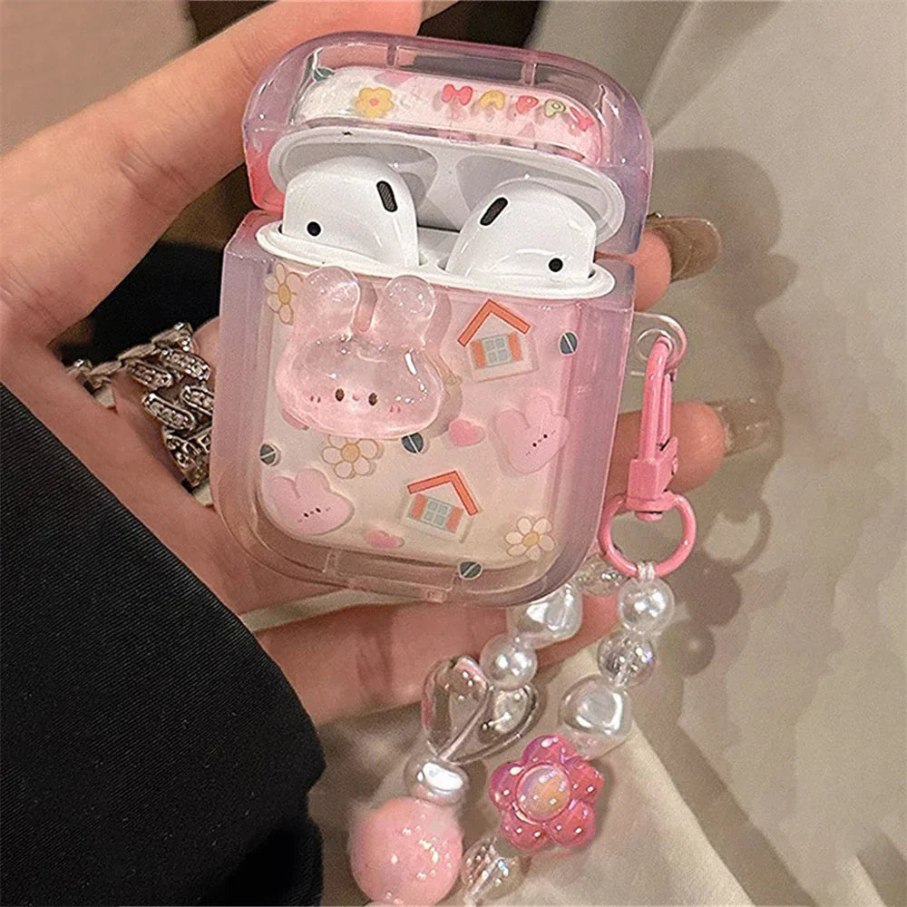 Söpö kanin tapaus AirPods 1 2 3 Pro 2