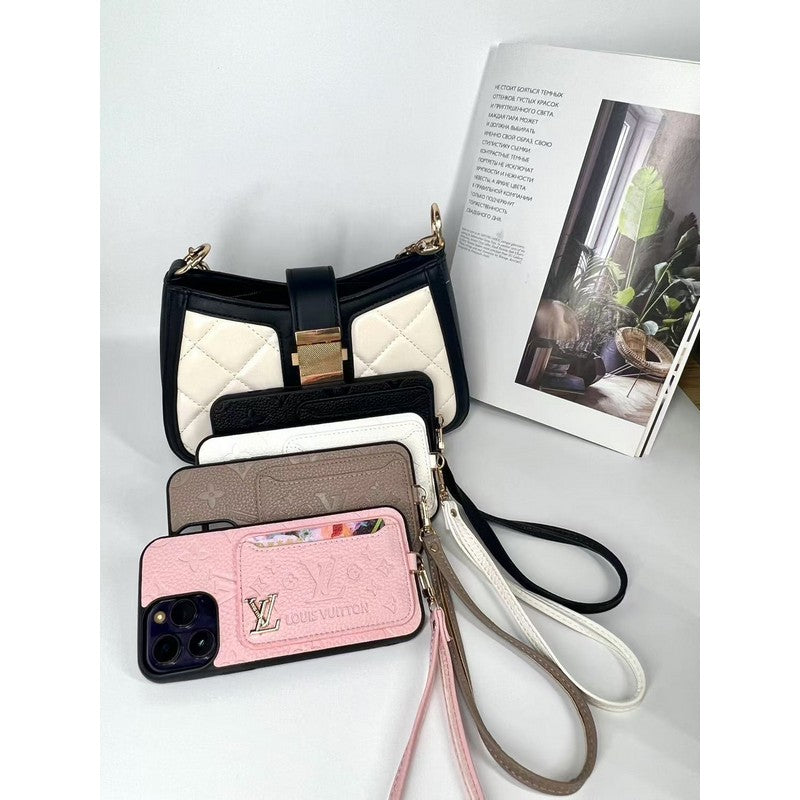 Lou vier kleuren kaartzak iPhone -hoesje