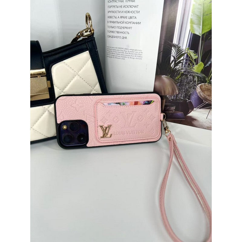 Lou vier kleuren kaartzak iPhone -hoesje