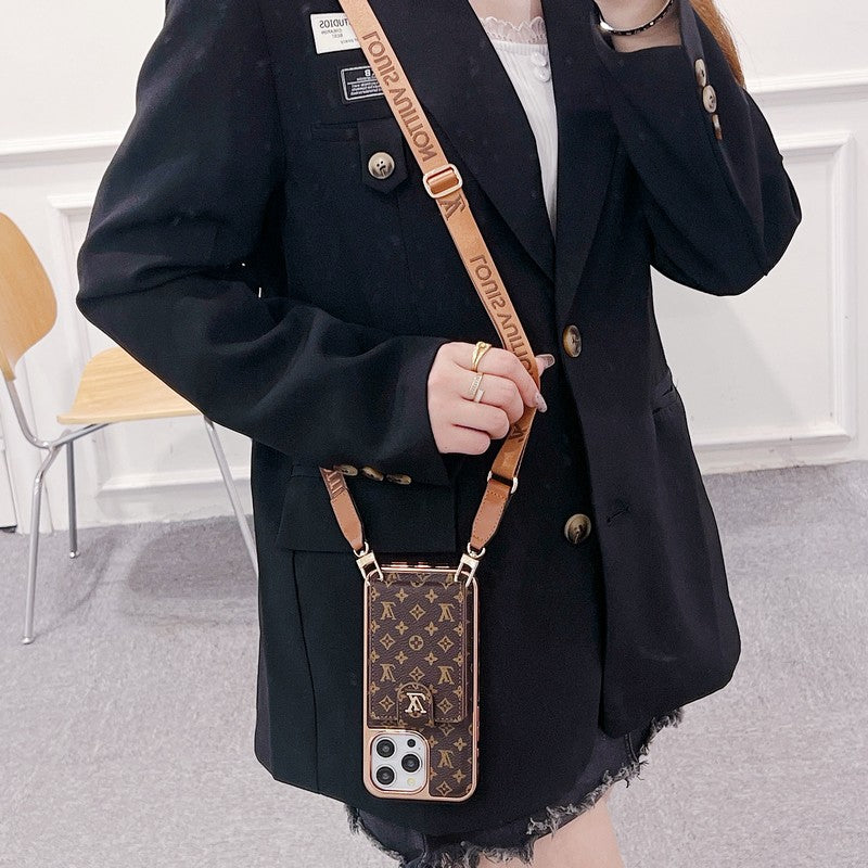 Lou Gold Cover Crossbody iPhone pouzdro