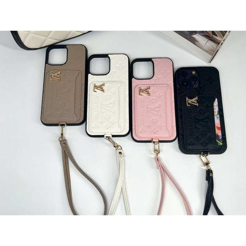 Lou vier kleuren kaartzak iPhone -hoesje