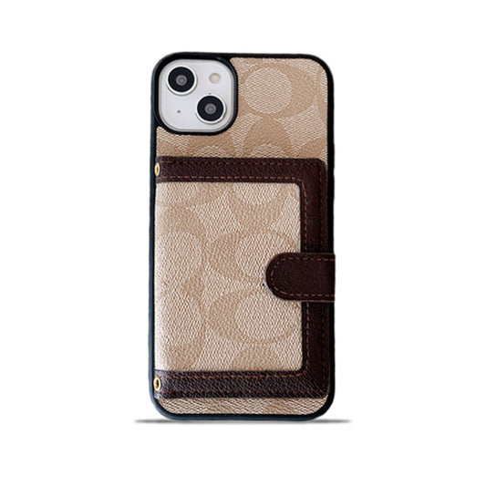 Pouzdro na kouč iPhone s peněženkami a crossbody popruh White -xk240402