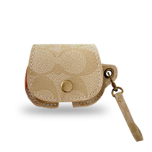 Skórzany trener Airpods Case White-CC231215