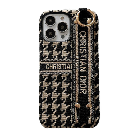 CD Houndstooth Wristband iPhone pouzdro