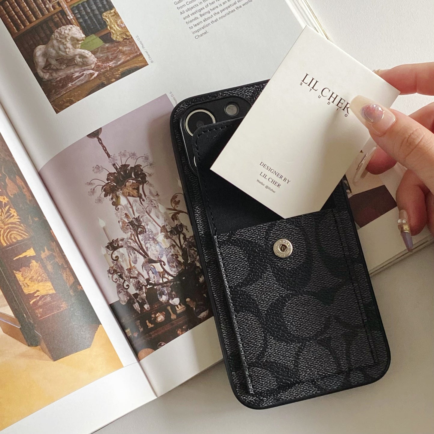 Coach iPhone-hoesje met Wallet Black-HP240513