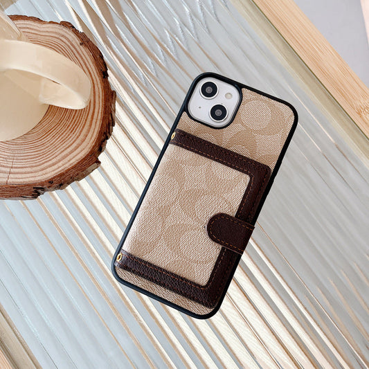 Pouzdro na kouč iPhone s peněženkami a crossbody popruh White -xk240402