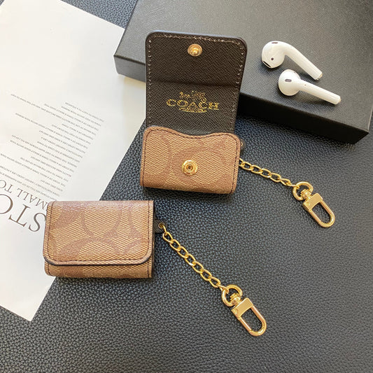 Luksusowy trener Airpods Pro Case jasnobrązowy-YH240425