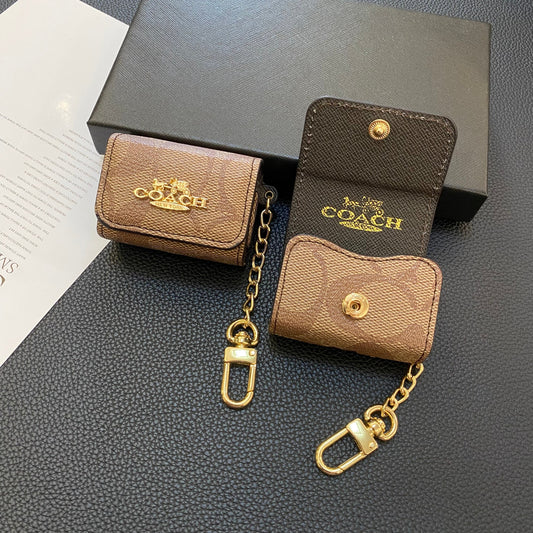 Luksusowe autokary Airpods Case jasnobrązowy LGK240425