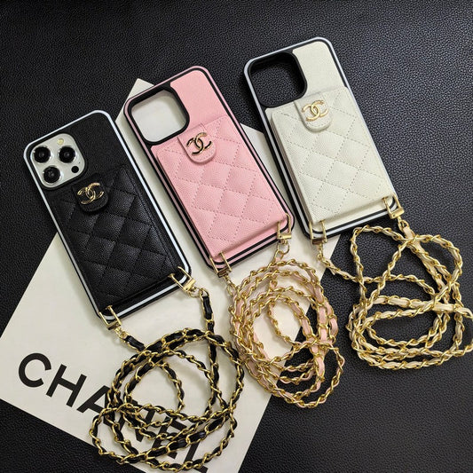 C.C Kožené pouzdro na iPhone přes rameno
