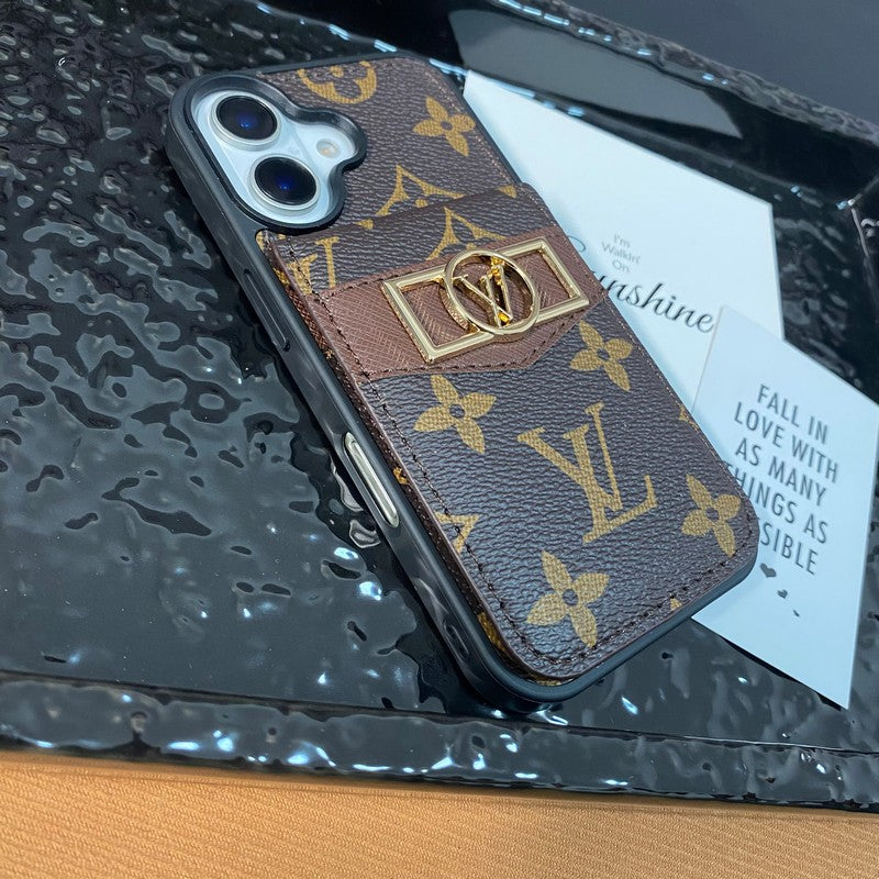Lou karta Bag Bag Gold Logo Case iPhone