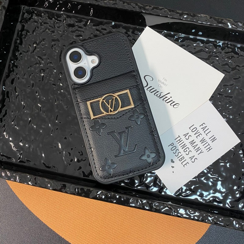 Lou karta Bag Bag Gold Logo Case iPhone
