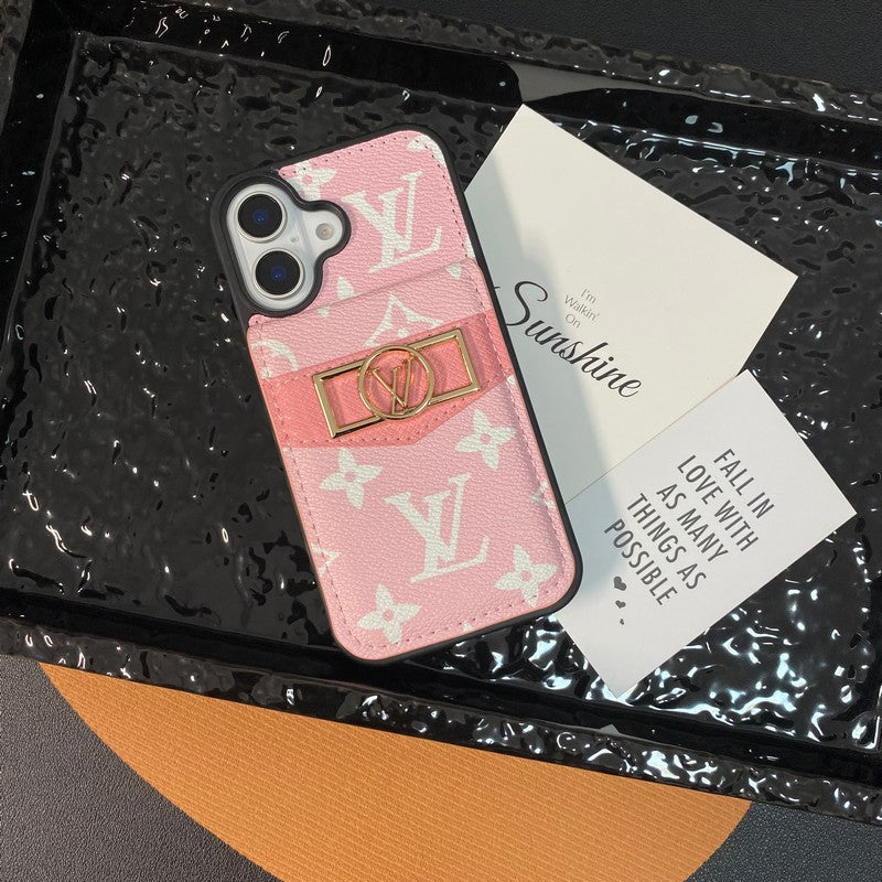 Lou karta Bag Bag Gold Logo Case iPhone