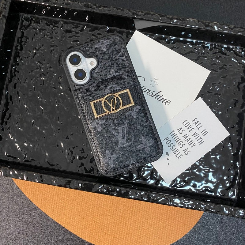 Lou karta Bag Bag Gold Logo Case iPhone