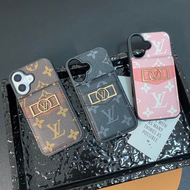 Lou karta Bag Bag Gold Logo Case iPhone