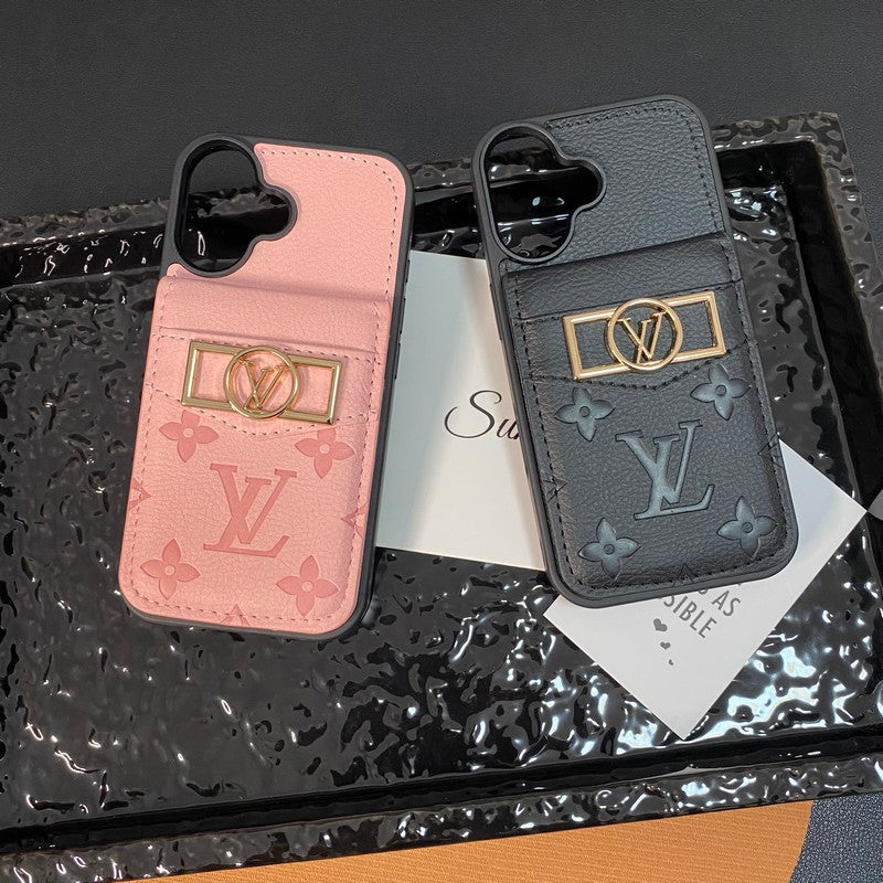 Lou karta Bag Bag Gold Logo Case iPhone
