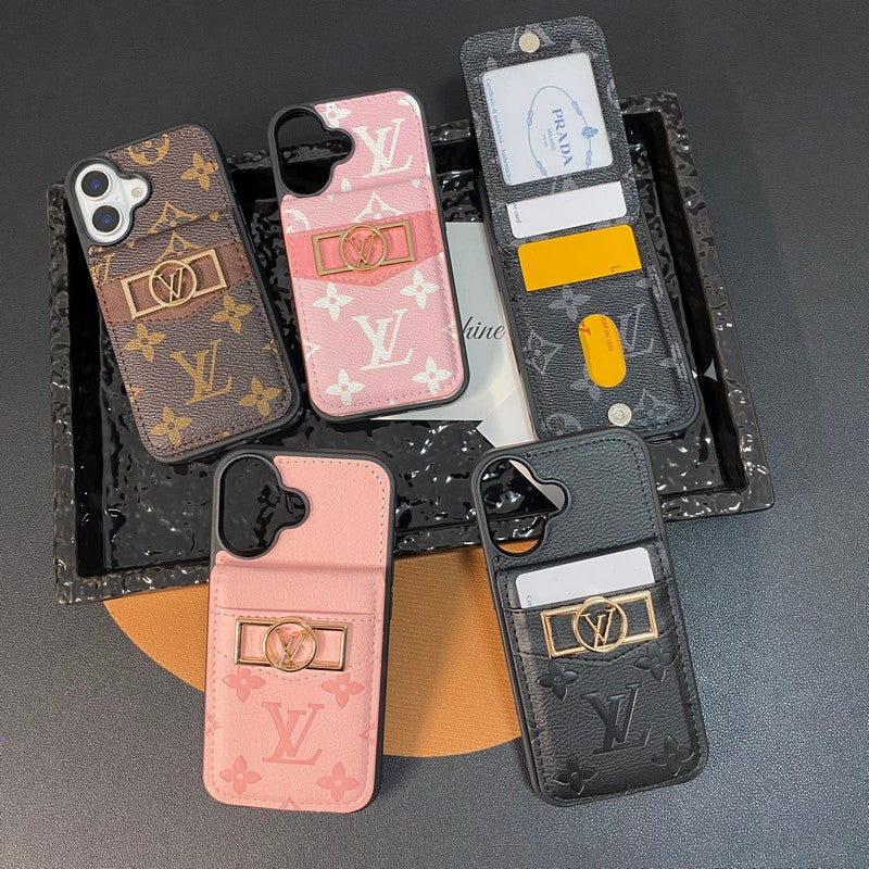 Lou karta Bag Bag Gold Logo Case iPhone