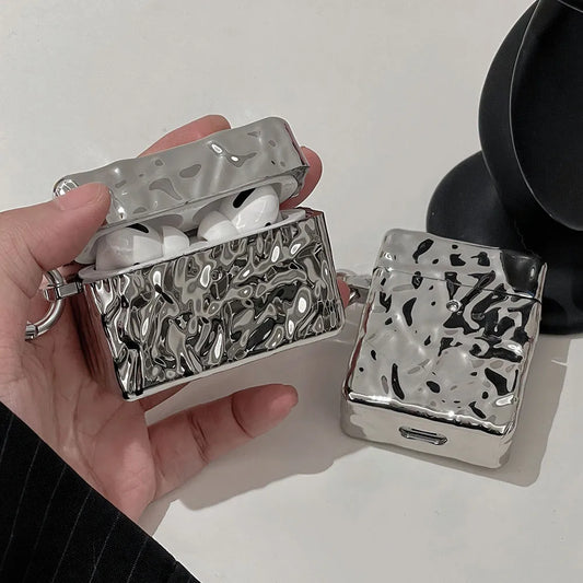 Custodia d'argento per AirPods 3 Pro 2 Case per auricolare per AirPod 1/2/3
