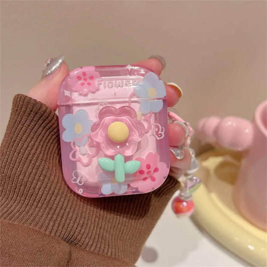 Case di cuffie rosa carine per AirPods 1 2 3 Copertura per AirPods Pro 2