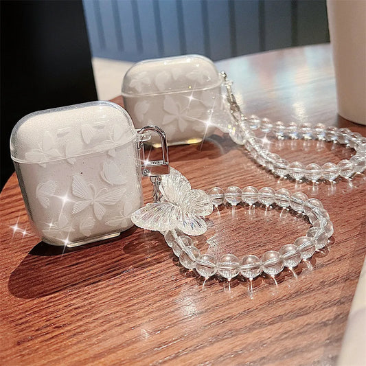 Custodia per auricolari per Apple AirPods 1/2 /3 per AirPods Pro 2nd Earphone Case con portachiavi