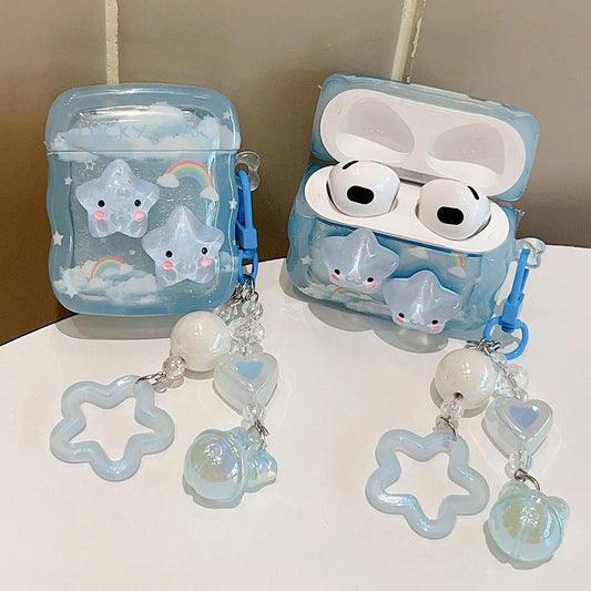 Custodia a stella carina per AirPods 1 2 3 Pro 2 Cover