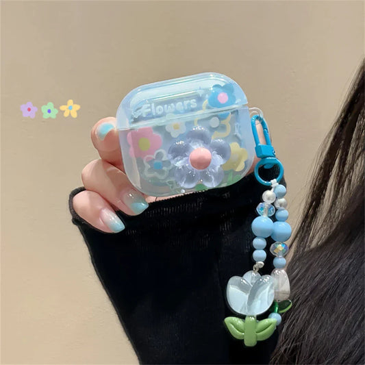 Custodia di fiori per AirPods 1 2 3 Copertura